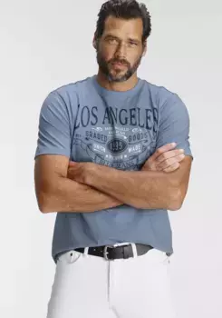 Футболка Мужской Мир с крупным принтом Man'S World, серый