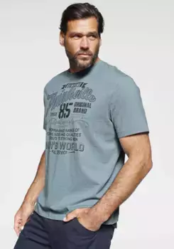 Футболка Мужской мир с принтом Man'S World, серый