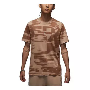 Футболка mvp graphic t-shirt asia sizing 'light brown' Air Jordan, коричневый