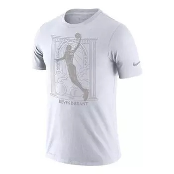 Футболка mvp series nba brooklyn nets durant basketball sports short sleeve white Nike, белый