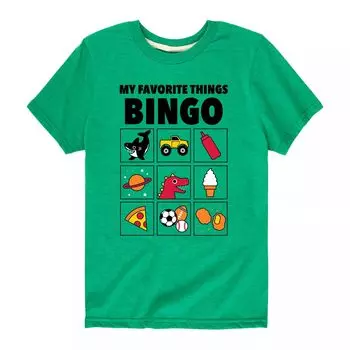 Футболка «My Favorite Things Bingo» для мальчиков 8–20 лет Licensed Character, зеленый