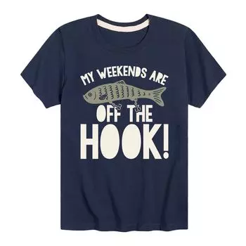 Футболка My Weekends Are Off The Hook для мальчиков 8–20 лет Licensed Character