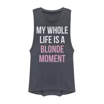 Футболка My Whole Life Is A Blonde Moment для юниоров с рисунком мускулов