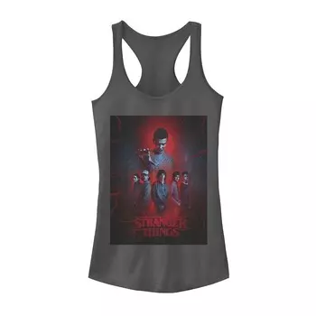 Футболка на бретельках с графическим рисунком на спине для юниоров «Stranger Things Upside Down Greetings» Licensed Character, цвет Charcoal