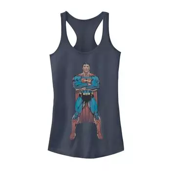 Футболка на бретельках с плакатом и комиксами DC Comics для юниоров Superman Power Stance Licensed Character