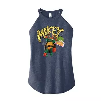 Футболка на бретельках с высоким воротом и графическим рисунком для юниоров TMNT Teenage Mutant Ninja Turtles Mutant Mayhem Mikey Licensed Character, синий
