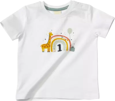 Футболка на день рождения 1 год белая размер. 86 1ч ALANA