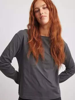 Футболка NA-KD, темно-серый