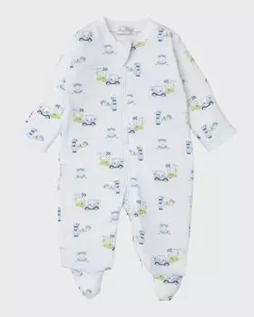 Футболка на молнии для гольфа для мальчиков, размер для новорожденных — 9 м Kissy Kissy, цвет Multi Blue