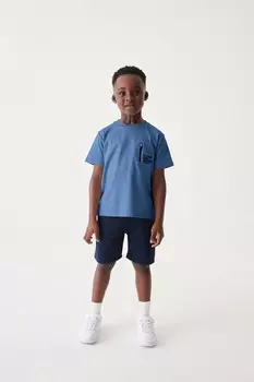 Футболка на молнии из 100% хлопка Baker By Ted Baker, синий