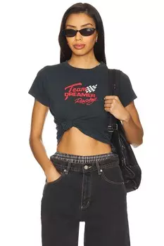 Футболка на тему гонок "Team Dreamer", vintage black