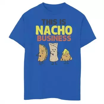 Футболка Nacho Business с графическим рисунком для мальчиков 8–20 лет Unbranded