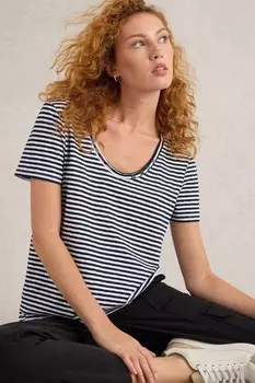 Футболка nadia из 100% хлопка White Stuff, белый