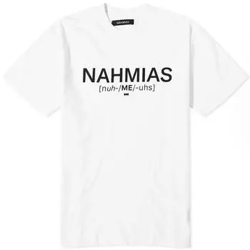 Футболка Nahmias Pronunciation, белый