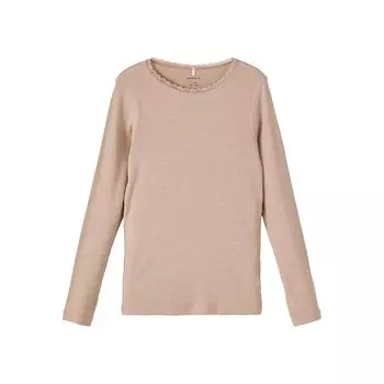 Футболка Name It 13198423 Long Sleeve O Neck, золотой