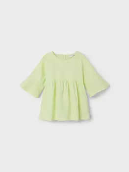 Футболка name it Lockeres Blusen mit Rschen NKFHUELLA, зеленый