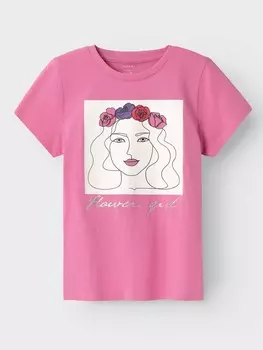 Футболка Name It NKFBEATE SS TOP PB, разноцветный