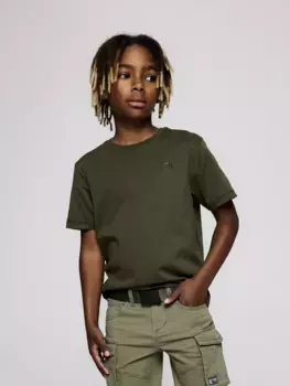 Футболка Name It "NKMGREG SS NREG TOP NOOS", оливковый