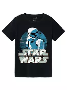 Футболка Name It NKMNILE STARWARS SS TOP BOX VDE, черный