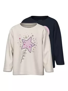 Футболка NAME IT NMFVeen, цвет Cream/marine blue