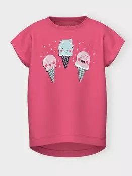 Футболка Name It NMFVIGEA, розовый