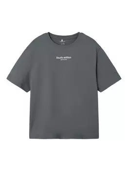 Футболка NAME IT Shirt Brody, темно-серый
