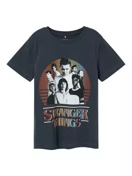 Футболка Name It STRENGER THING, синий/смешанные цвета