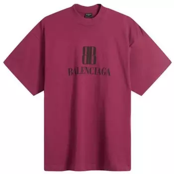 Футболка Nano BB с логотипом Dry Jersey, средняя посадка Balenciaga, бордовый