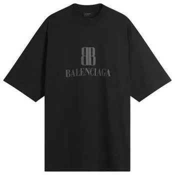 Футболка Nano BB с логотипом Dry Jersey, средняя посадка Balenciaga, черный