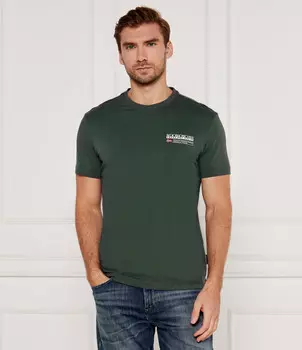 Футболка Napapijri Kasba Regular Fit, зеленый