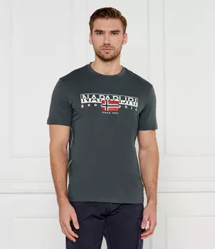 Футболка Napapijri Regular Fit, зеленый