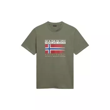 Футболка Napapijri S-Kreis, зеленый