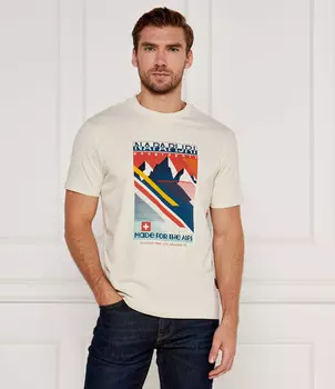 Футболка Napapijri S-PORTALET Relaxed fit, экрю