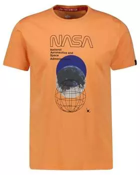 Футболка НАСА орбита t Alpha Industries, оранжевый