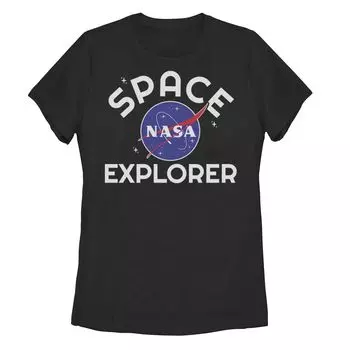 Футболка NASA Space Explorer для юниоров с простым логотипом Licensed Character