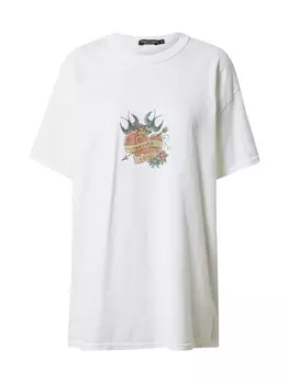 Футболка Nasty Gal, белый