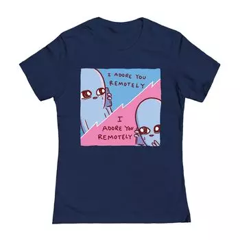 Футболка Nathan W Pyle для юниоров с графическим изображением I Adore You Remote Licensed Character