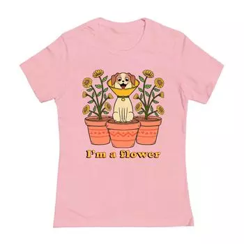 Футболка Nathan W Pyle для юниоров с рисунком I Am A Flower Dog Licensed Character