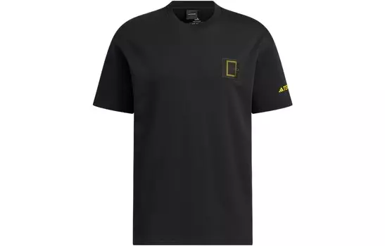 Футболка National Geographic Co-branded Section, унисекс, черная Adidas, черный