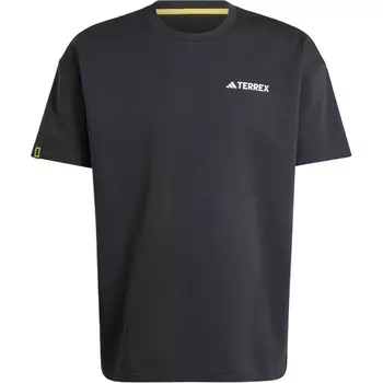 Футболка National Geographic Co-branded Section, унисекс, черная Adidas, черный