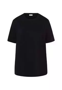 Футболка Натуральная Рубашка HANRO, цвет Black Damen