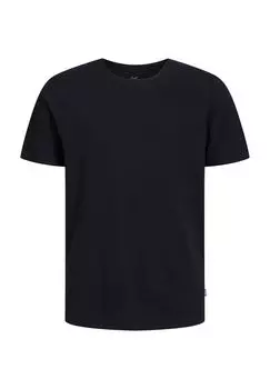Футболка, натуральный хлопок, детская JACK & JONES, черный