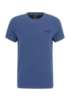 Футболка, натуральный хлопок, вышивка логотипа, мужская Superdry., цвет Bright Blue