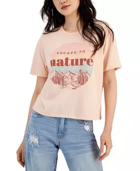 Футболка Nature с короткими рукавами Rebellious One, розовый