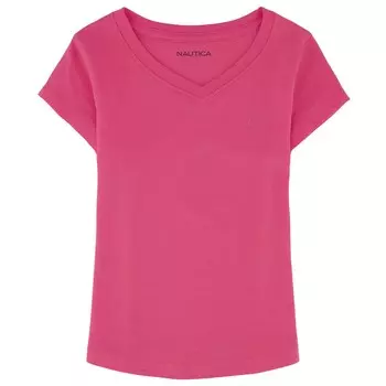 Футболка Nautica Little Girls с V-образным вырезом (4-6X), цвет Lic Red