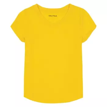 Футболка Nautica Little Girls с V-образным вырезом (4-6X), цвет Lic Nrf Yellow