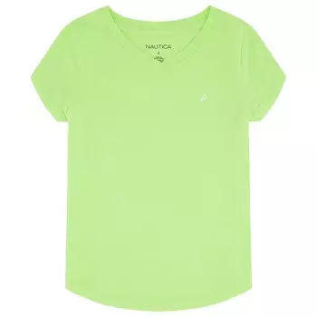 Футболка Nautica Little Girls с V-образным вырезом (4-6X), цвет Ahoy Green