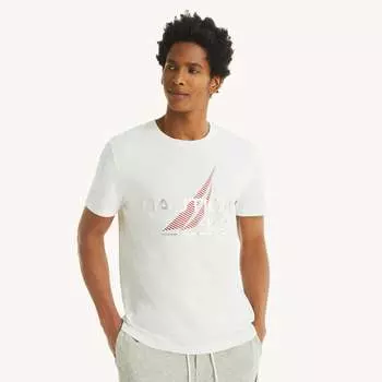 Футболка Nautica Mens Sustainably Crafted Nautica '83 Graphic, цвет bright white