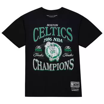 Футболка NBA BOSTON CELTICS CHAMPIONS ERA T-SHIRT Mitchell And Ness, цвет Schwarz