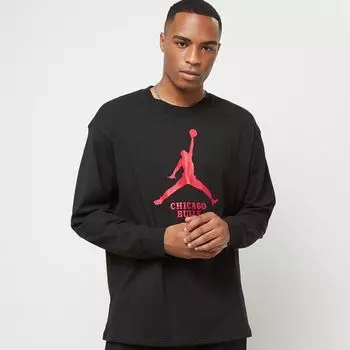 Футболка NBA Chicago Bulls Essential с длинными рукавами JORDAN, цвет Black